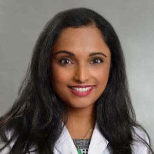 Headshot of Meera Nair Harhay