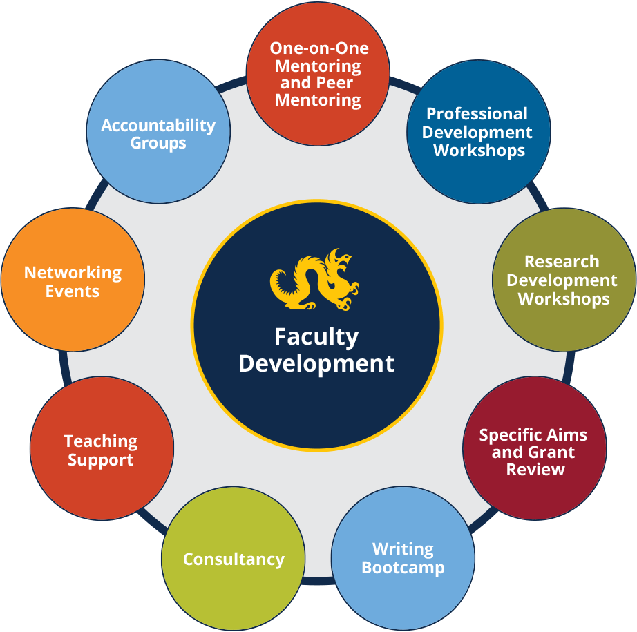 Infographic showing Faculty Development